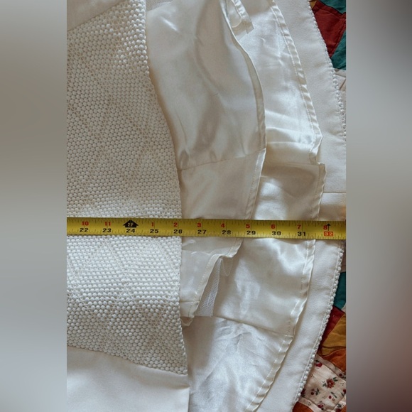 Black Halo Eve Strapless Wedding Dress Bachelorette White High Low Size 0 Bridal - Picture 12 of 12